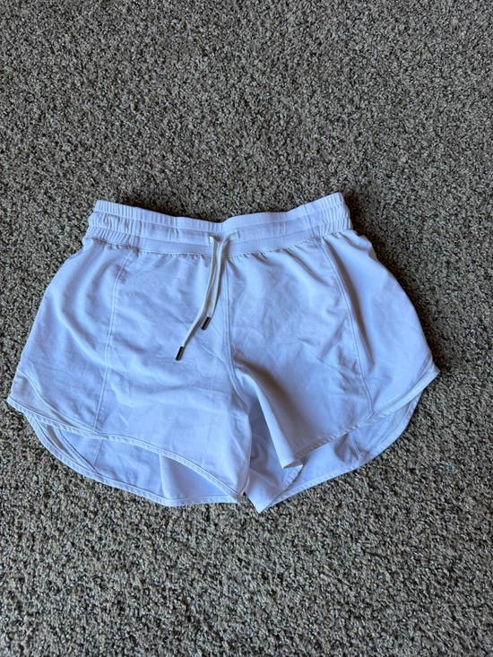 CRZ YOGA Pants - CRZ YOGA White Women's Athletic Shorts with Drawstring